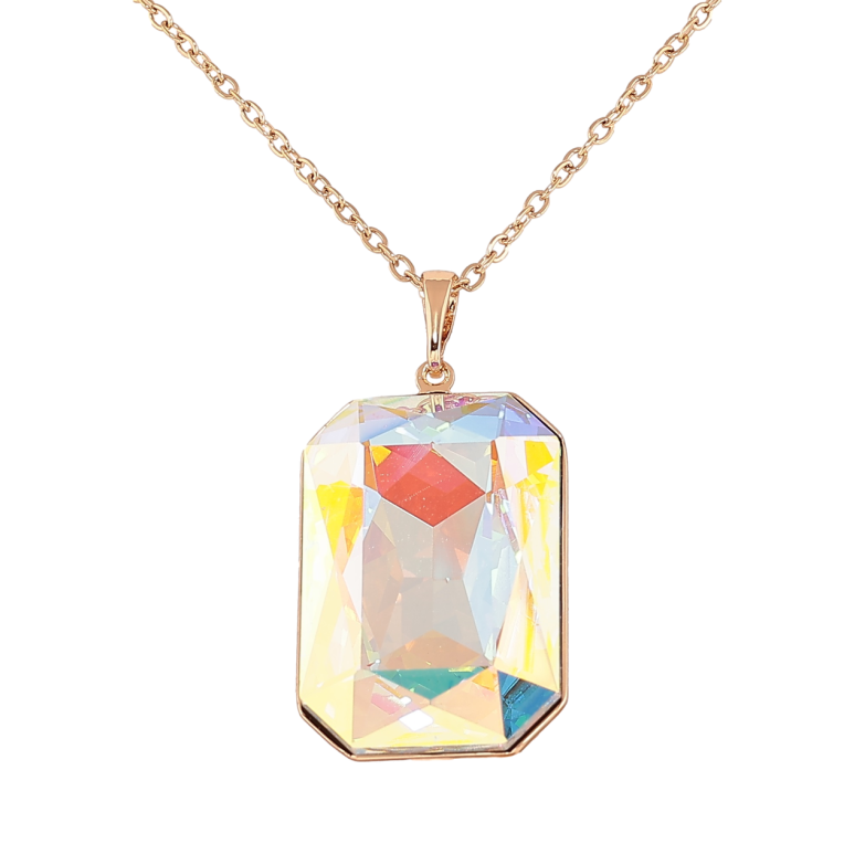 Кулон Xuping цвет 18K с кристаллами Swarovski на цепочке Кристалл Shimmer, 19х28мм длина 40-45см х 2мм фото №1