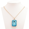 Кулон Xuping колір 18K з кристалами Swarovski на ланцюжку Кристал Aquamarine, 19х28мм» довжина 40-45см х 2мм фото №2 Кулон Xuping колір 18K з кристалами Swarovski на ланцюжку Кристал Aquamarine, 19х28мм» довжина 40-45см х 2мм фото №2