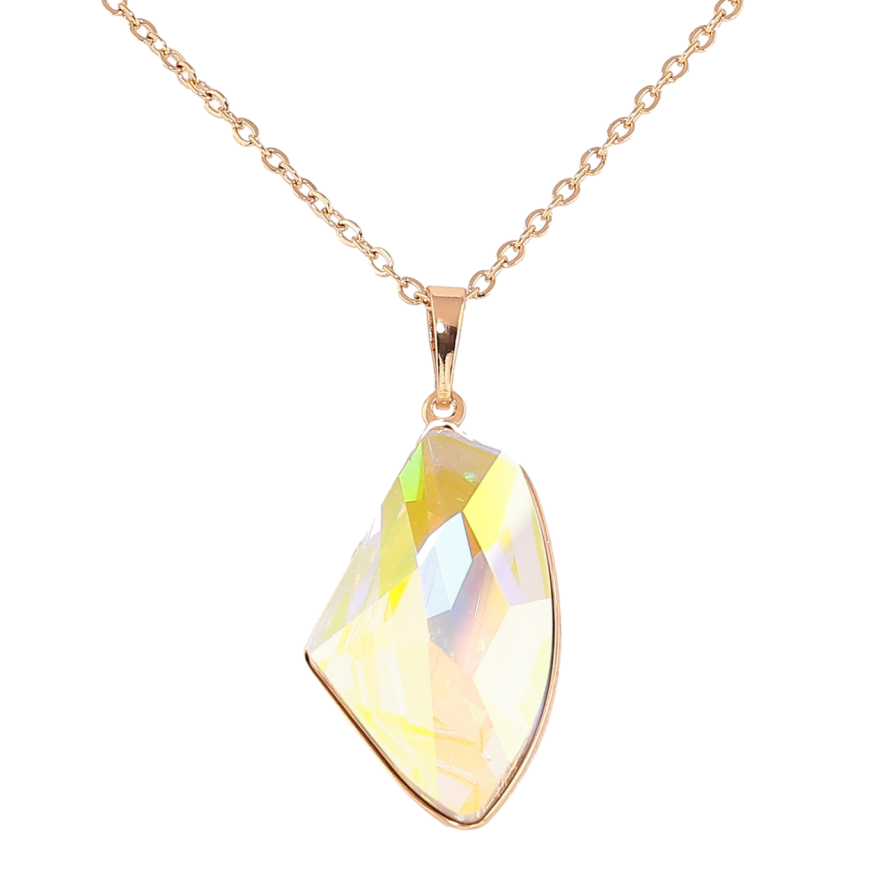 Кулон Xuping колір 18K з кристалами Swarovski на ланцюжку Кристал AВ» довжина 40-45см х 2мм фото №1