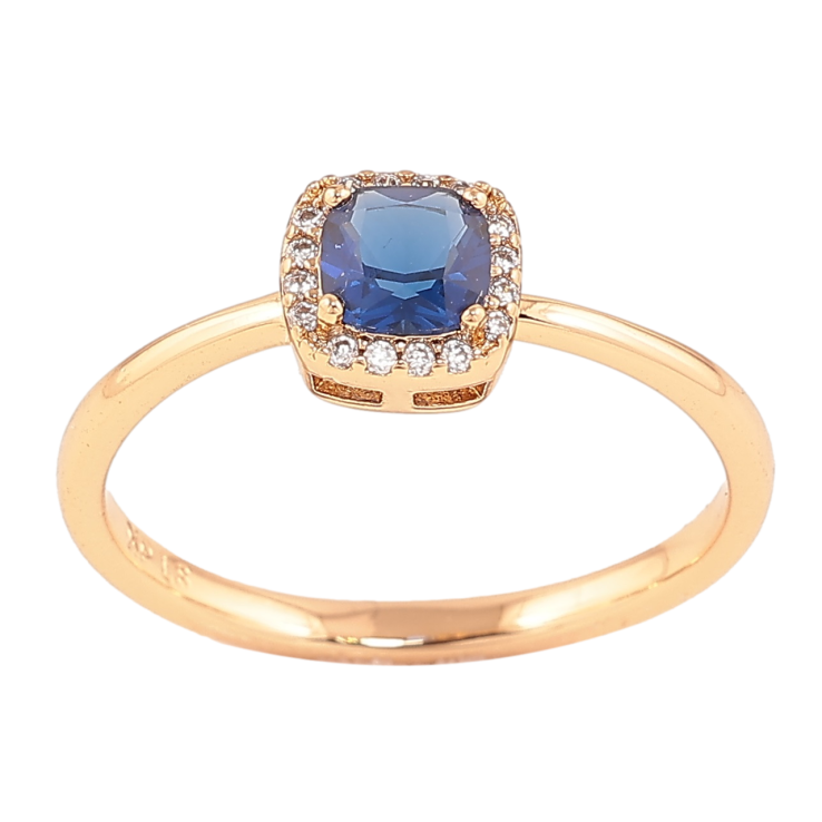 Кольцо Xuping Позолота 18K Синий кристалл в обрамлении мелких кристалликов фото №23 Кольцо Xuping Позолота 18K Синий кристалл в обрамлении мелких кристалликов фото №23