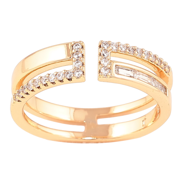 Кольцо Xuping Позолота 18K Узор с кристаллами фото №21 Кольцо Xuping Позолота 18K Узор с кристаллами фото №21