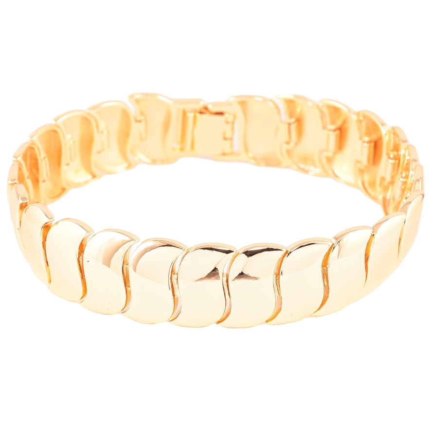 Браслет Xuping M&L Колір 18K «Декоративний візерунок» довжина 19.5см х 15мм фото №1