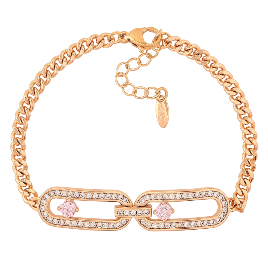 Браслет Xuping Позолота 18K Цепочка с декоративной вставкой длина с доп. цепочкой 17-20см х 4-10мм фото №1 Браслет Xuping Позолота 18K Цепочка с декоративной вставкой длина с доп. цепочкой 17-20см х 4-10мм фото №1