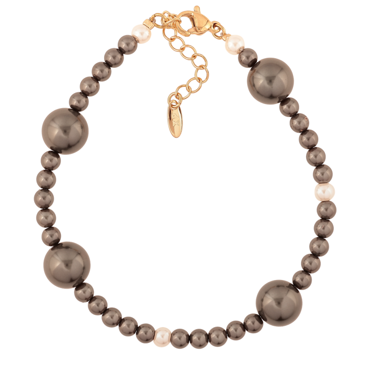 Браслет Xuping Позолота 18K Графитовые бусины длина с доп.цепочка 19.5-22.5см х 4-10мм фото №19 Браслет Xuping Позолота 18K Графитовые бусины длина с доп.цепочка 19.5-22.5см х 4-10мм фото №19