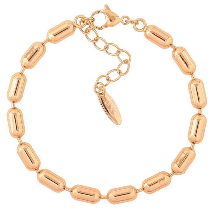 Браслет Xuping Позолота 18K Цепочка Перлина длина с доп.цепочка 17.5-20.5см х 5мм фото №15 Браслет Xuping Позолота 18K Цепочка Перлина длина с доп.цепочка 17.5-20.5см х 5мм фото №15