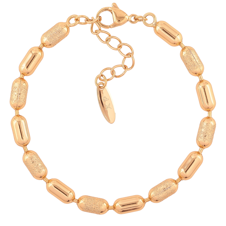 Браслет Xuping Позолота 18K Цепочка Перлина длина с доп.цепочка 17-20см х 5мм фото №1