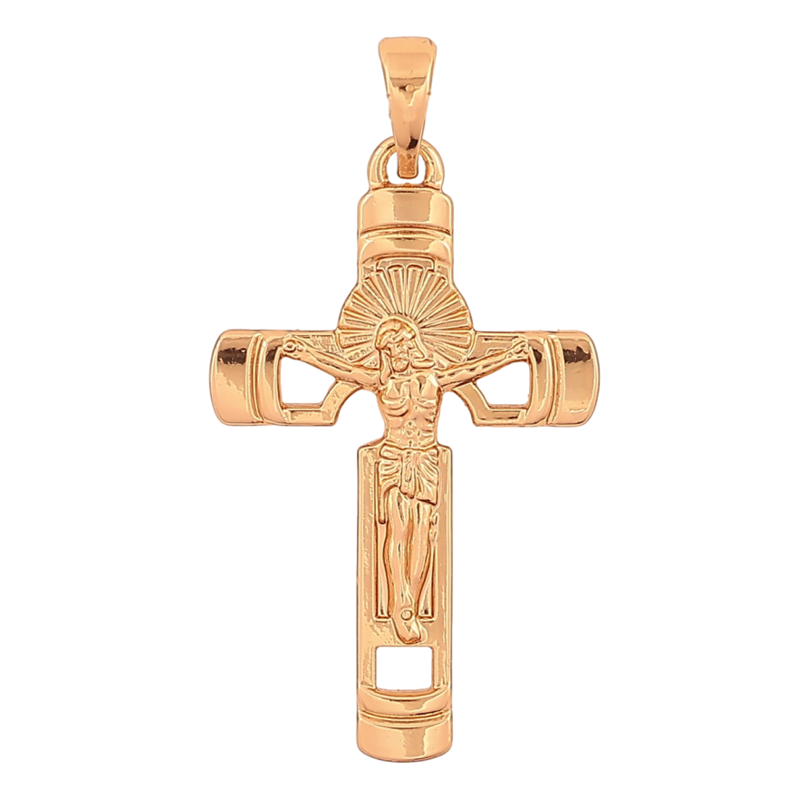 Кулон Xuping Позолота 18K Крест с Распятием для цепочки до 5мм фото №1 Кулон Xuping Позолота 18K Крест с Распятием для цепочки до 5мм фото №1