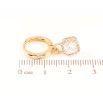 Серьги Xuping Позолота 18K подвески на колечках Кристальные подвески фото №2 Серьги Xuping Позолота 18K подвески на колечках Кристальные подвески фото №2