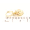 Серьги Xuping Позолота 18K подвески на колечках Декоративный узор с кристаллами фото №2
