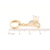 Серьги Xuping Позолота 18K подвески на колечках Кристальные цветочки фото №2 Серьги Xuping Позолота 18K подвески на колечках Кристальные цветочки фото №2