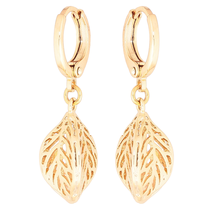 Сережки Xuping Позолота 18K підвіски на колечках «Різьблені підвіски» фото №3