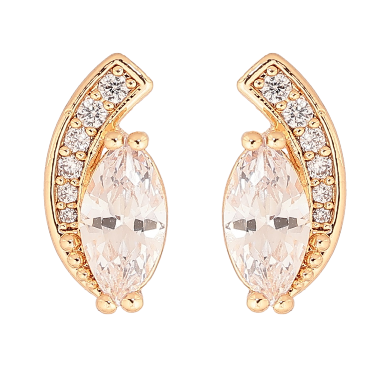 Сережки Xuping M&L Колір 18K пусети Кришталевий візерунок» фото №1