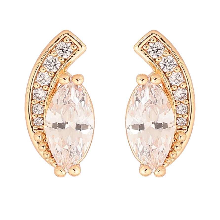 Сережки Xuping M&L Колір 18K пусети Кришталевий візерунок» фото №1