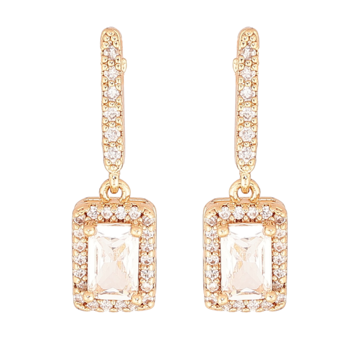 Сережки Xuping M&L Колір 18K пусети Кристальні підвіски» фото №21