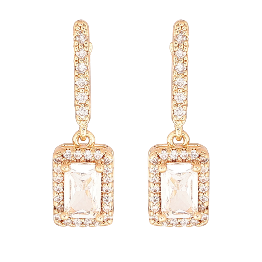 Сережки Xuping M&L Колір 18K пусети Кристальні підвіски» фото №1 Сережки Xuping M&L Колір 18K пусети Кристальні підвіски» фото №1