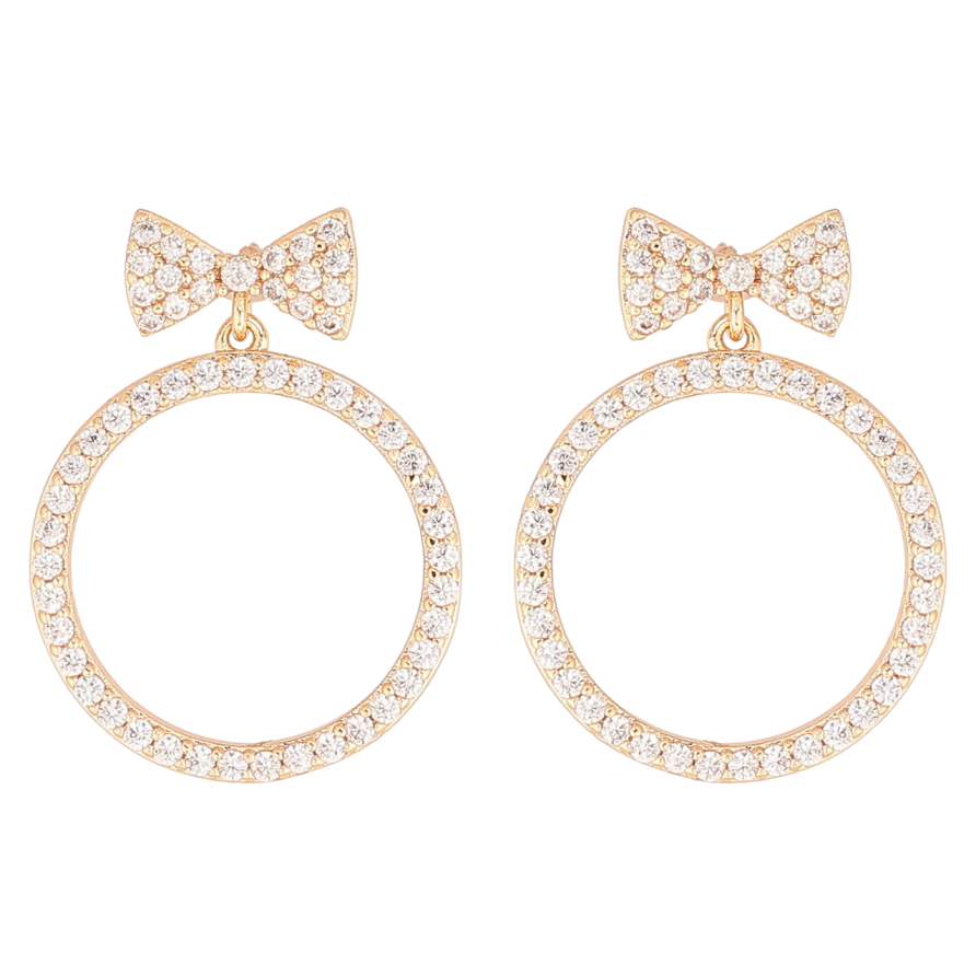 Серьги Xuping M&L Цвет 18K пусеты Кристальные бабочки с колечками фото №1 Серьги Xuping M&L Цвет 18K пусеты Кристальные бабочки с колечками фото №1