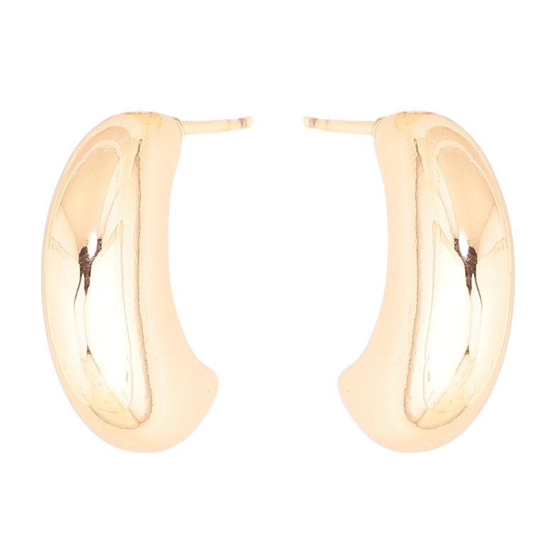 Серьги Xuping M&L Цвет 18K пусеты Объемные дуги фото №11