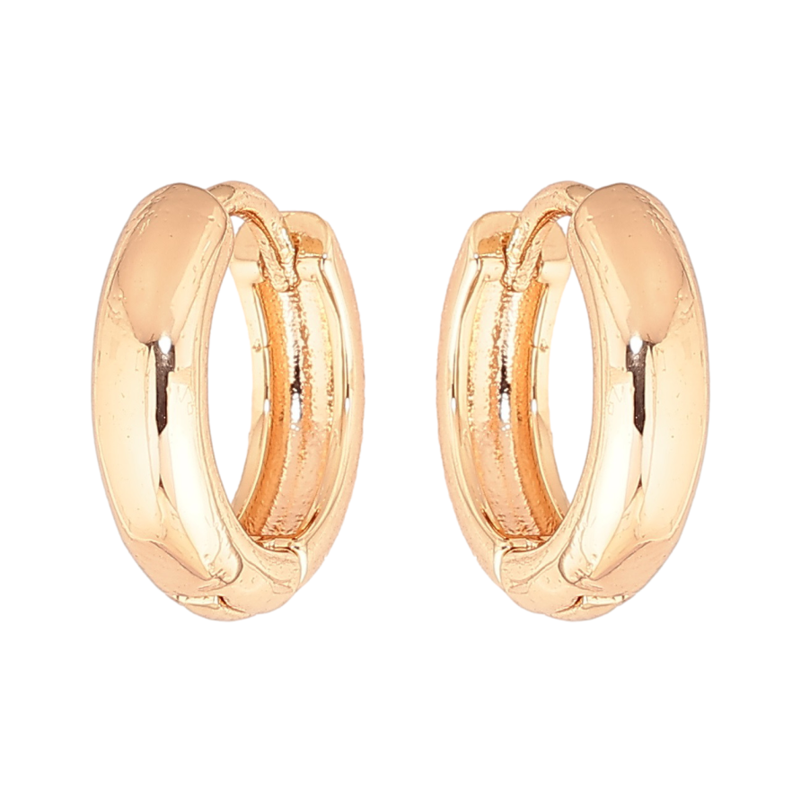 Сережки Xuping M&L Колір 18K колечка «Класика, шир. 4мм» ø 14мм фото №1