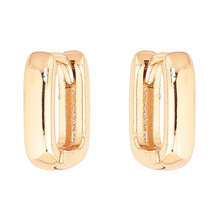 Сережки Xuping M&L Колір 18K колечка «Овальні» фото №4 Сережки Xuping M&L Колір 18K колечка «Овальні» фото №4