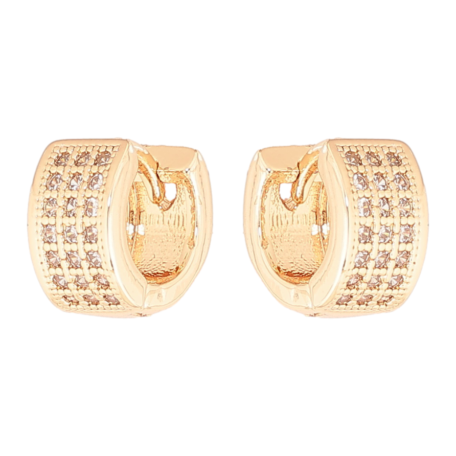 Сережки Xuping M&L Колір 18K колечка «Інкрустація кристалами» фото №1