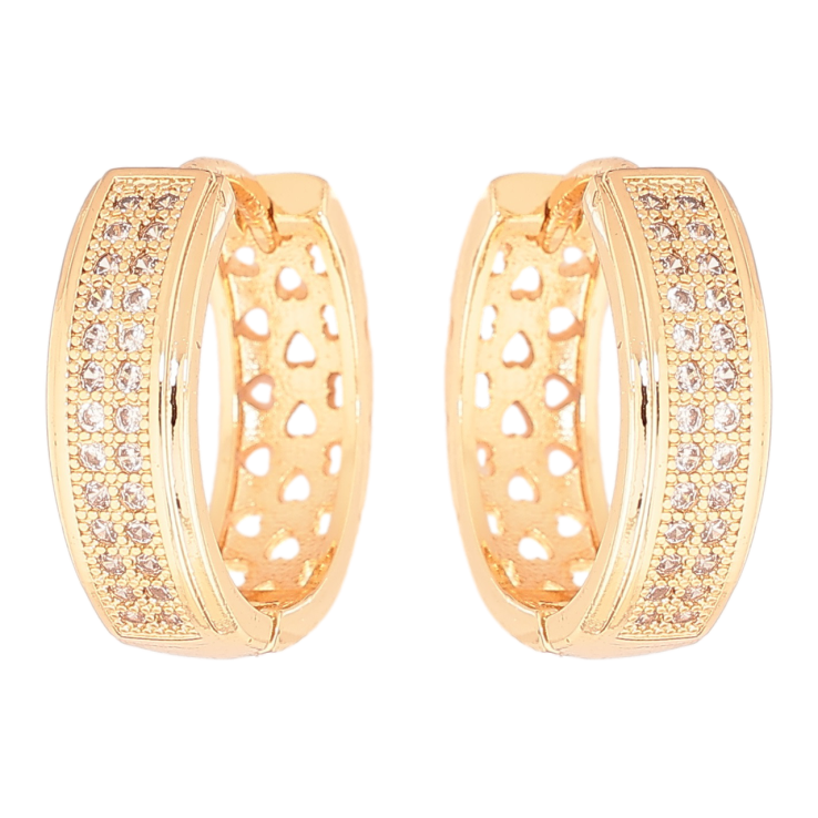 Сережки Xuping M&L Колір 18K колечка «Інкрустація кристалами» фото №25