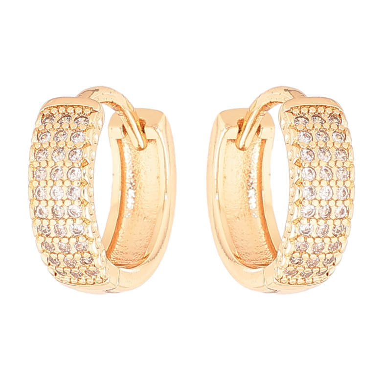 Серьги Xuping M&L Цвет 18K колечки Инкрустация кристаллами фото №1