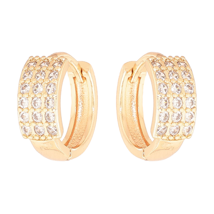 Серьги Xuping M&L Цвет 18K колечки Инкрустация кристаллами фото №23