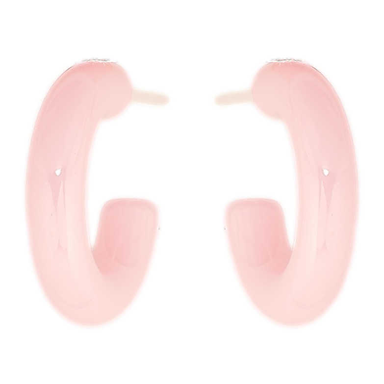 Сережки Xuping TTM Stainless Steel кераміка пусети «Рожеві дуги» фото №1