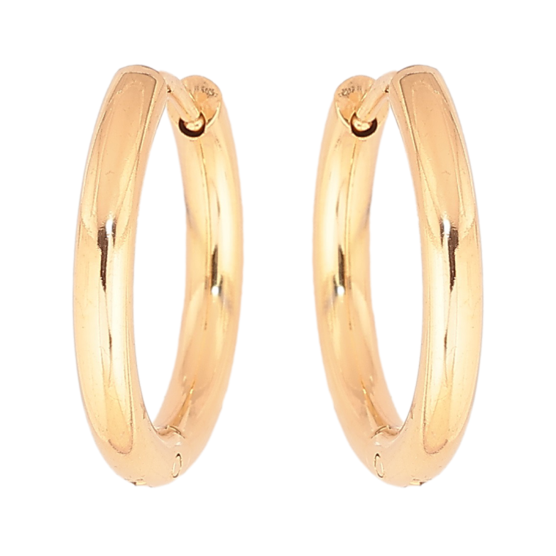 Серьги Xuping TTM Stainless Steel цвет 18K колечки Классика, шир. 2.5мм ø 19мм фото №1 Серьги Xuping TTM Stainless Steel цвет 18K колечки Классика, шир. 2.5мм ø 19мм фото №1