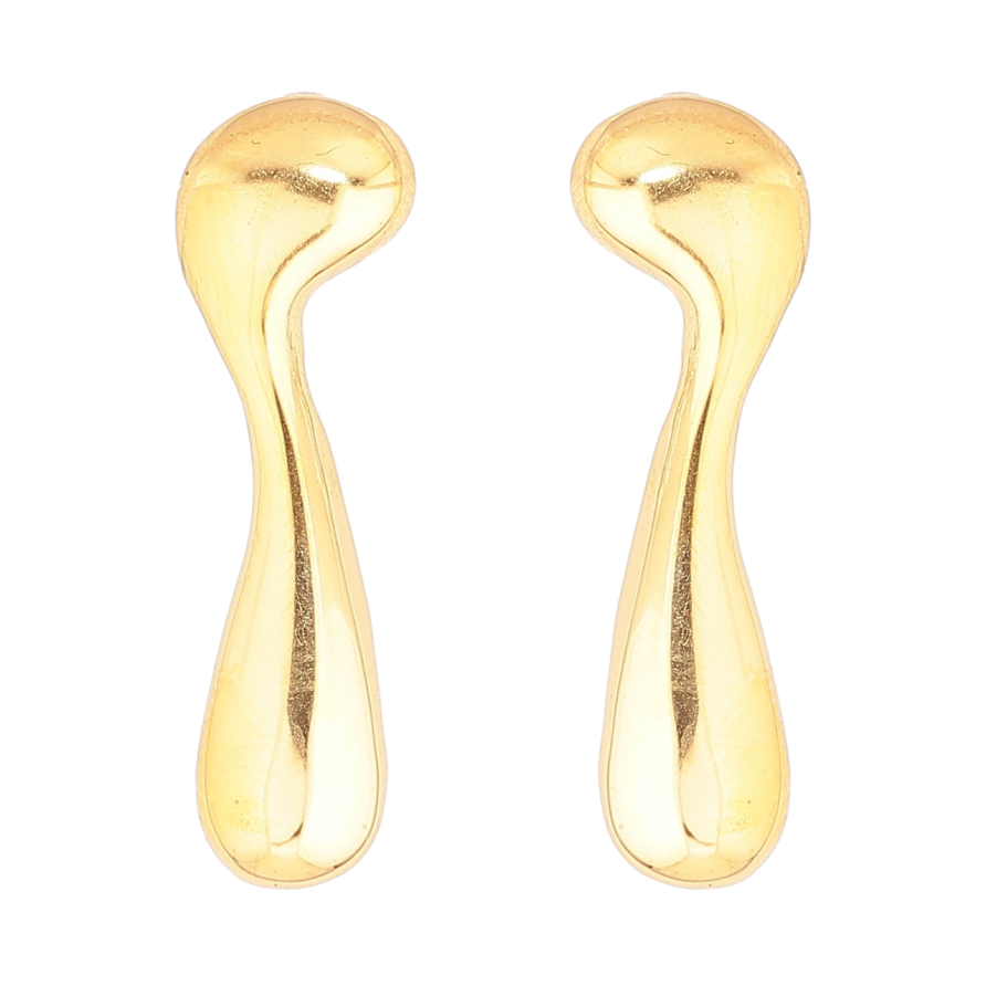 Серьги Xuping TTM Stainless Steel цвет 14К пусеты Декоративные фото №1