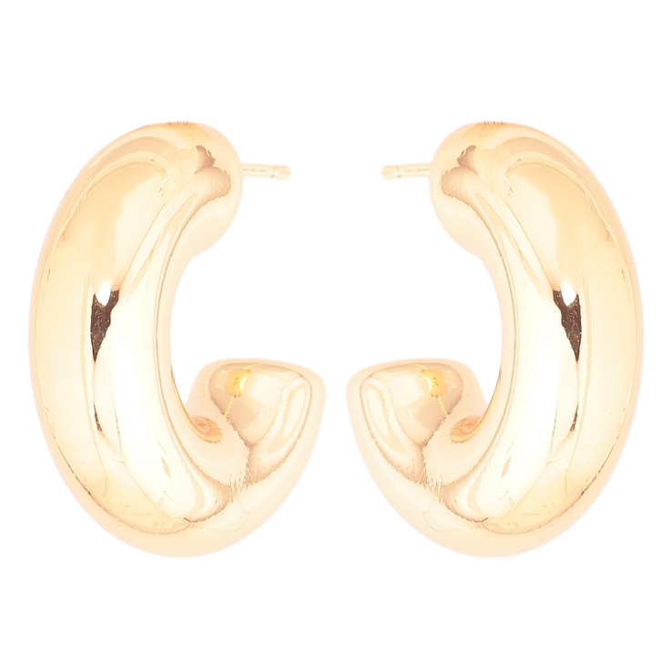 Сережки Xuping Позолота 18K пусети «Об'ємні дуги» фото №17