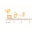 Сережки Xuping Позолота 18K пусети «Кристали 4х6мм фото №2 Сережки Xuping Позолота 18K пусети «Кристали 4х6мм фото №2
