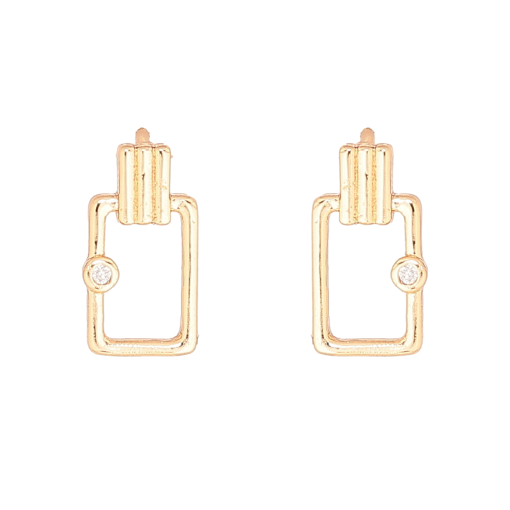 Серьги Xuping Позолота 18K пусеты Декоративный узор фото №13