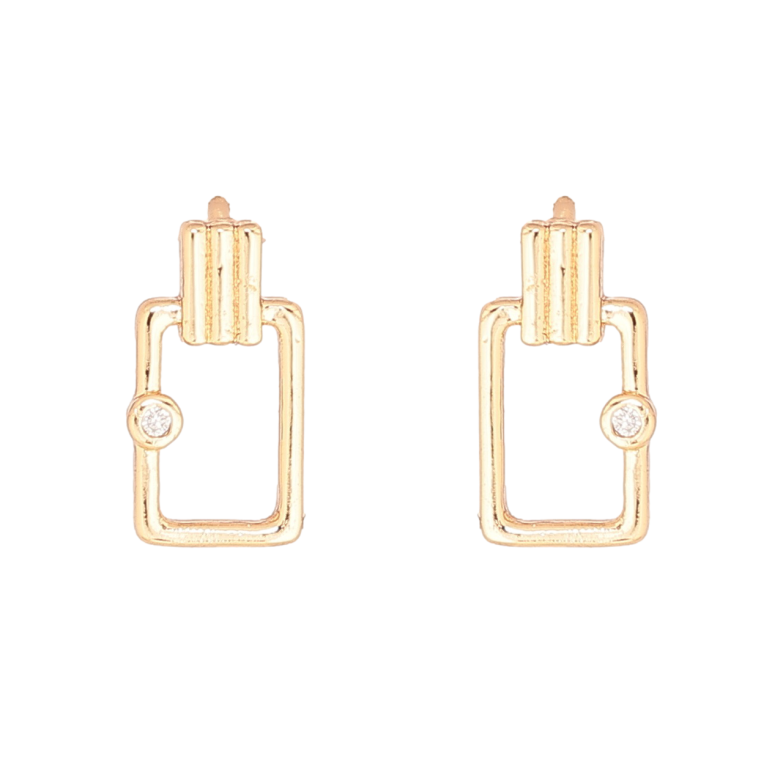 Сережки Xuping Позолота 18K пусети Декоративний візерунок фото №1