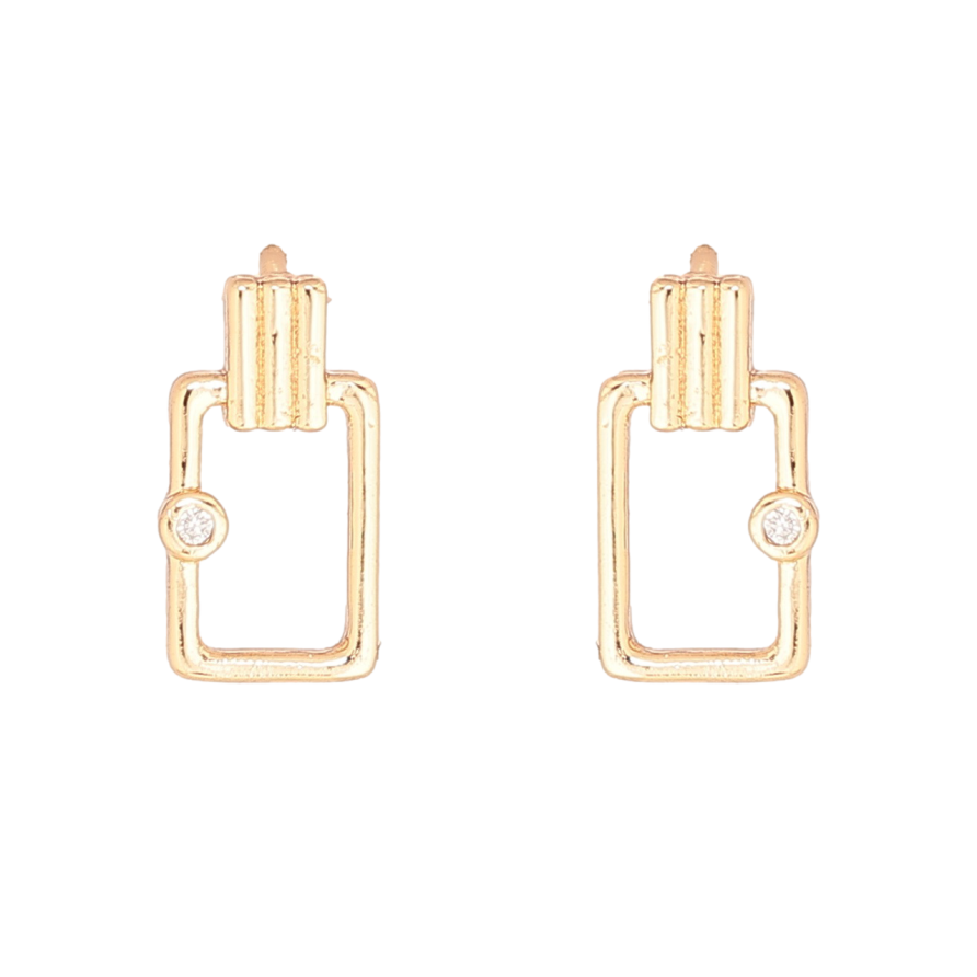 Серьги Xuping Позолота 18K пусеты Декоративный узор фото №1