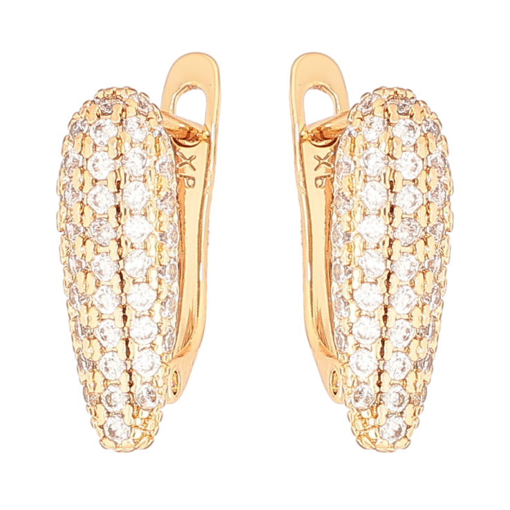 Серьги Xuping Позолота 18K английский замок Инкрустация кристаллами фото №13