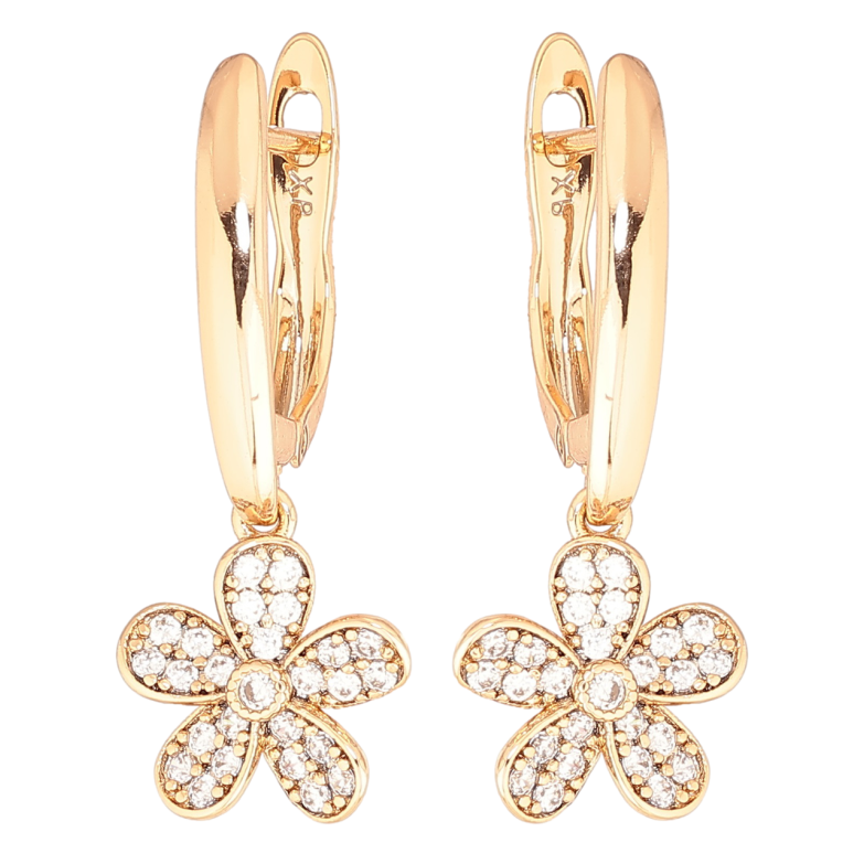 Серьги Xuping Позолота 18K английский замок Цветочки фото №1 Серьги Xuping Позолота 18K английский замок Цветочки фото №1