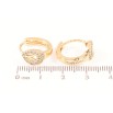 Серьги Xuping Позолота 18K колечки Узор с кристаллами фото №2