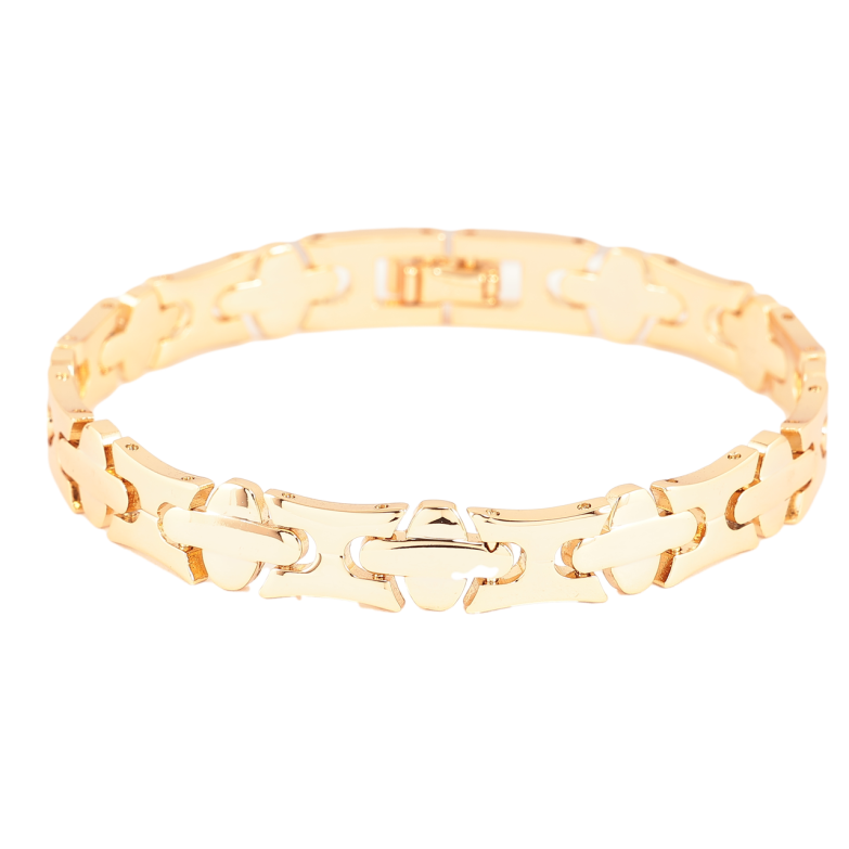 Браслет Xuping Позолота 18K Декоративний візерунок довжина 19см х 8мм фото №1 Браслет Xuping Позолота 18K Декоративний візерунок довжина 19см х 8мм фото №1