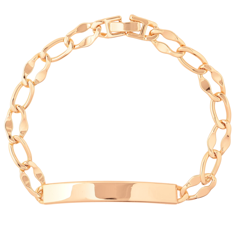 Браслет Xuping M&L Колір 18K «Ланцюжок зі вставкою пластина» довжина 21.5см х 7-8мм фото №1 Браслет Xuping M&L Колір 18K «Ланцюжок зі вставкою пластина» довжина 21.5см х 7-8мм фото №1