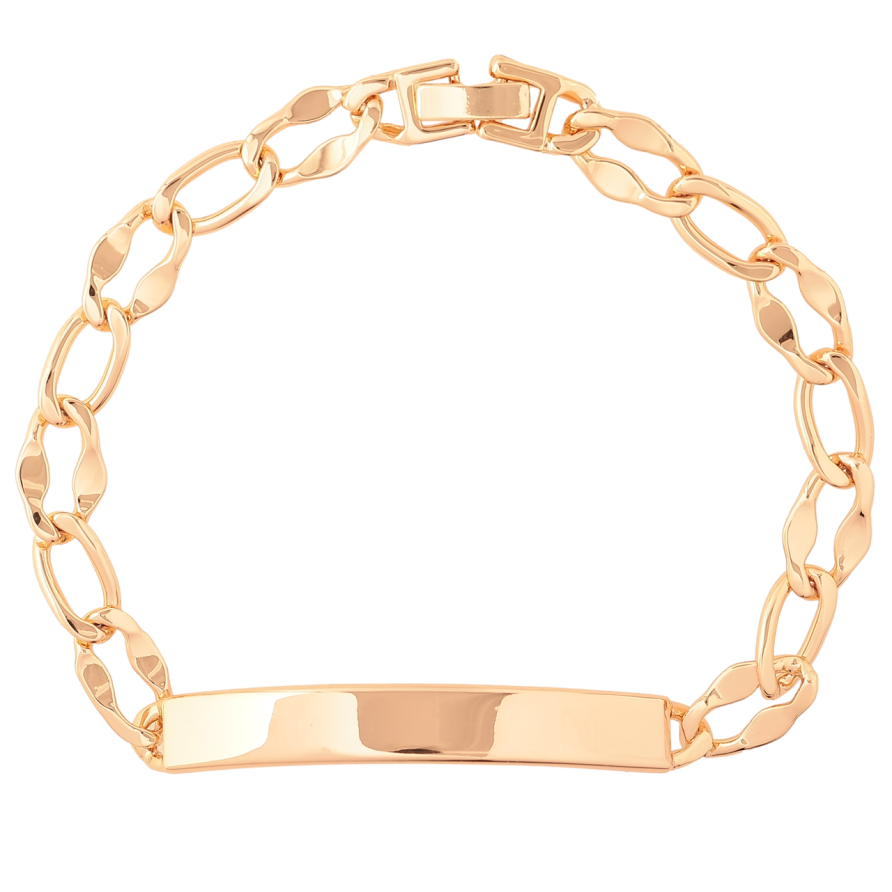 Браслет Xuping M&L Цвет 18K Цепочка с вставкой пластина» длинна 21.5см х 7-8мм фото №1 Браслет Xuping M&L Цвет 18K Цепочка с вставкой пластина» длинна 21.5см х 7-8мм фото №1