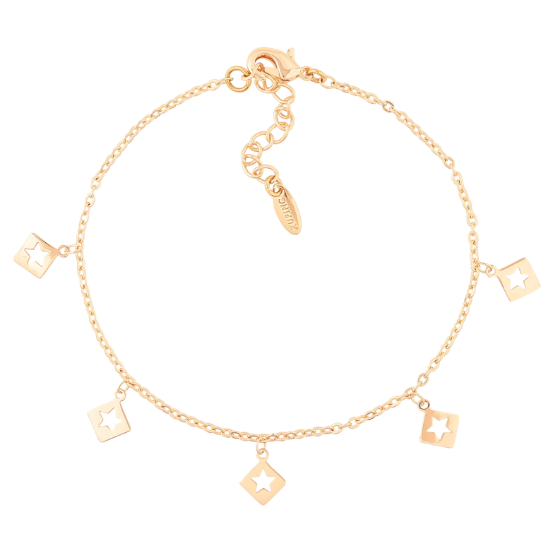 Браслет Xuping M&L Колір 18K «Ланцюжок з підвісками» довжина з доп.ланцюжком 17.5-21см х 1.5мм фото №1