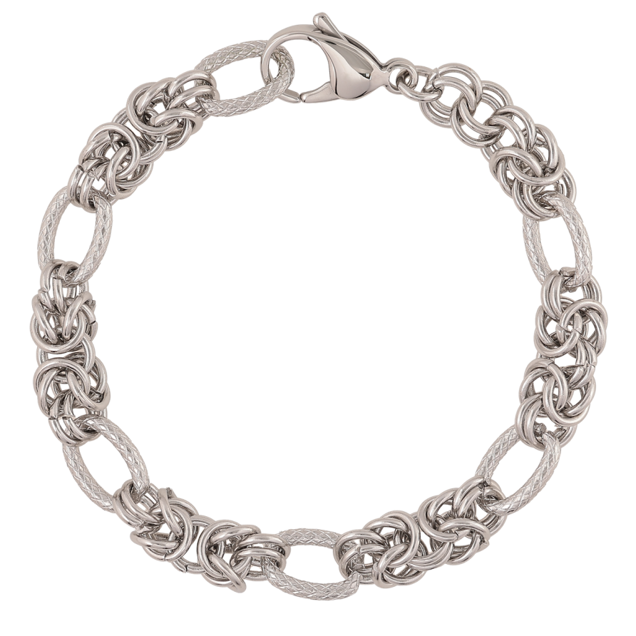 Браслет Xuping ТТМ Stainless Steel цвет Родий Цепочка Фантазийная размер 20см х 7-9мм фото №1 Браслет Xuping ТТМ Stainless Steel цвет Родий Цепочка Фантазийная размер 20см х 7-9мм фото №1