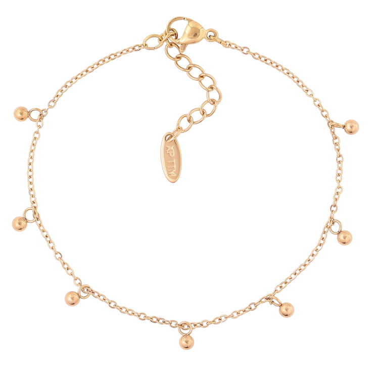 Браслет Xuping ТТМ Stainless Steel цвет 14К Цепочка с подвесками с доп.цеп 18-21.5см х 1.5мм фото №25 Браслет Xuping ТТМ Stainless Steel цвет 14К Цепочка с подвесками с доп.цеп 18-21.5см х 1.5мм фото №25