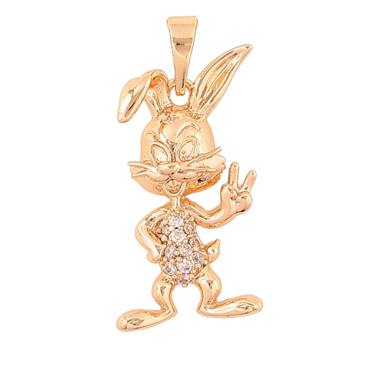 Кулон Xuping M&L Колір 18К Заєць для ланцюжка до 5мм фото №11 Кулон Xuping M&L Колір 18К Заєць для ланцюжка до 5мм фото №11