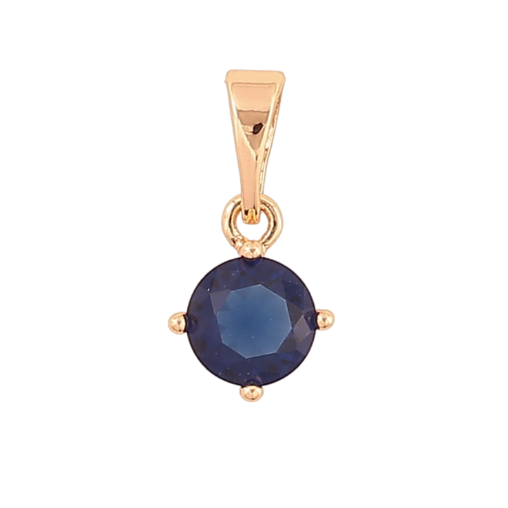 Кулон Xuping M&L Колір 18К «Синій кристал, ø 6мм» для ланцюжка до 5мм фото №23 Кулон Xuping M&L Колір 18К «Синій кристал, ø 6мм» для ланцюжка до 5мм фото №23