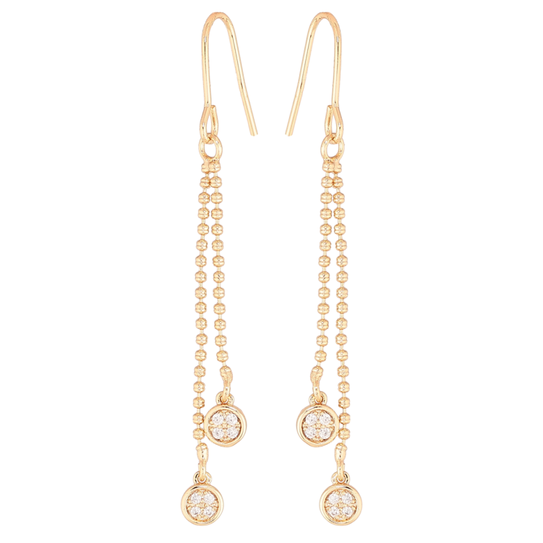 Серьги Xuping M&L Цвет 18K французский замок Подвески с кристаллами фото №3