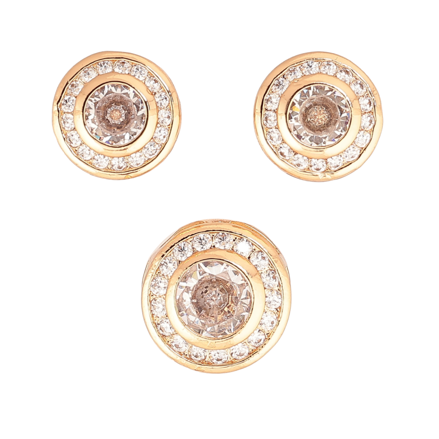 Набор Xuping M&L Цвет 18K Серьги Кулон Колечки с кристаллами ø 10мм и 12мм фото №1 Набор Xuping M&L Цвет 18K Серьги Кулон Колечки с кристаллами ø 10мм и 12мм фото №1