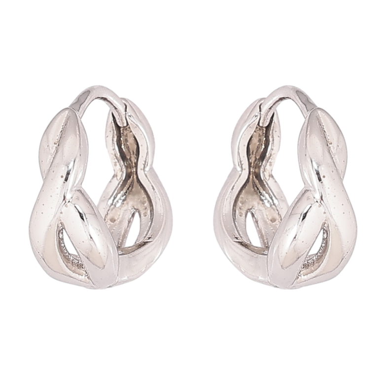 Серьги Xuping Родий колечки Декоративный узор фото №1 Серьги Xuping Родий колечки Декоративный узор фото №1