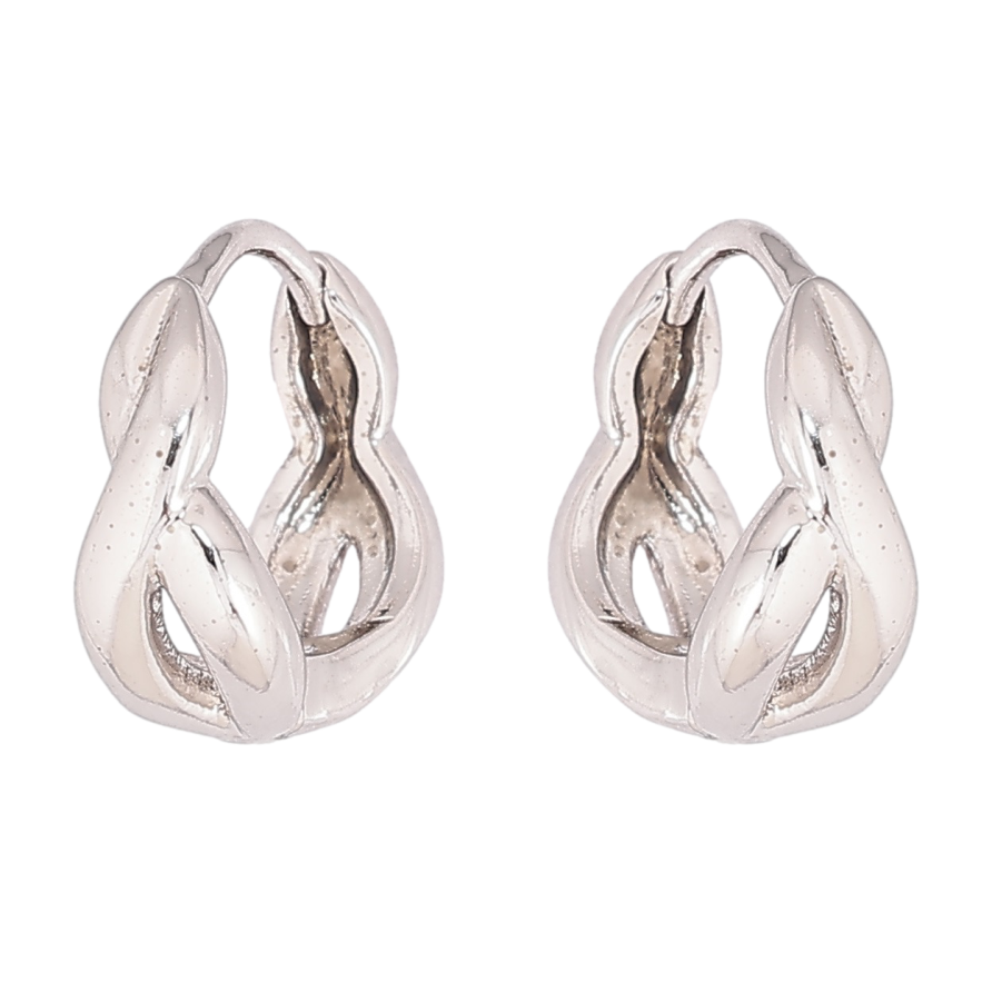 Серьги Xuping Родий колечки Декоративный узор фото №1 Серьги Xuping Родий колечки Декоративный узор фото №1